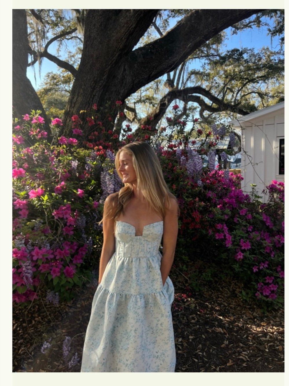 Maison Amory Windsor Dress in Light Blue